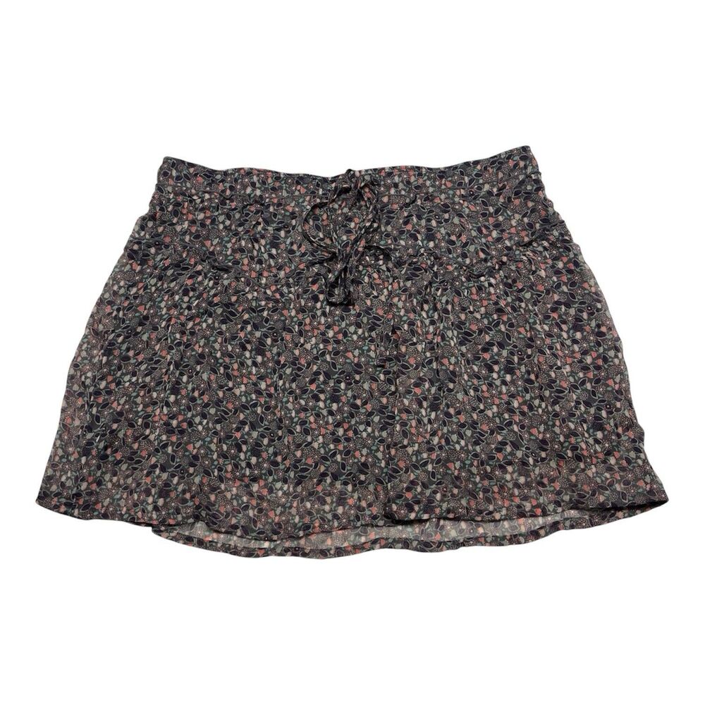 American Eagle Floral Ruffle Mini Skirt Boho